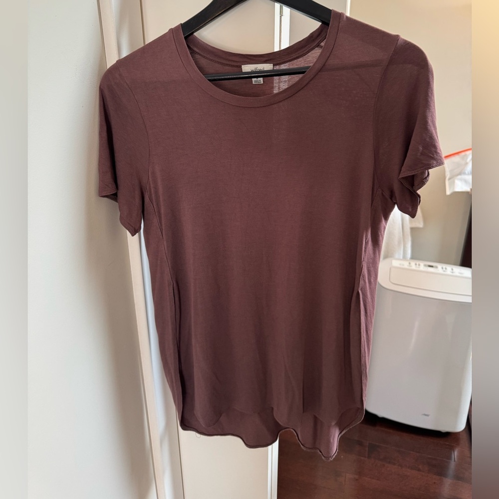 Wilfred Size Medium Light Brown Open Side Tshirt